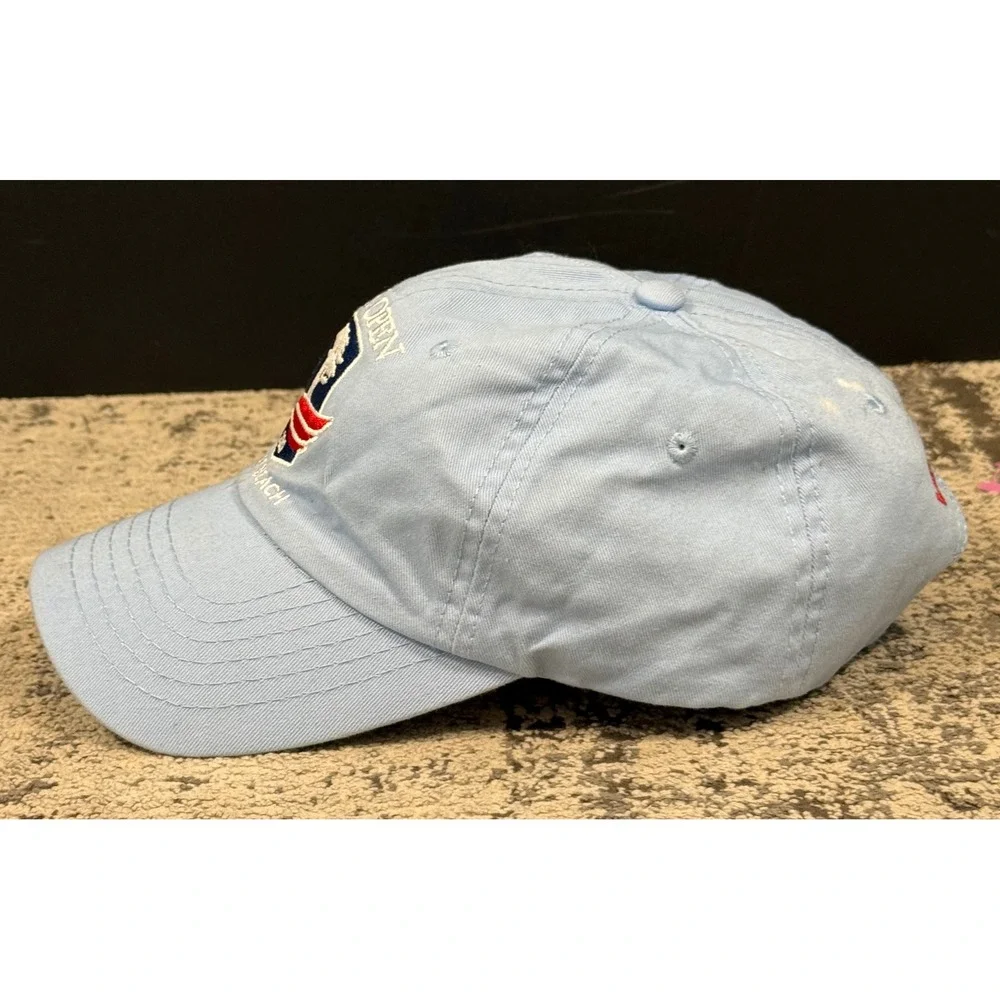 USGA Mens‎ OSFA Light Blue 2019 US Open Pebble Beach Golf Hat Good Condition